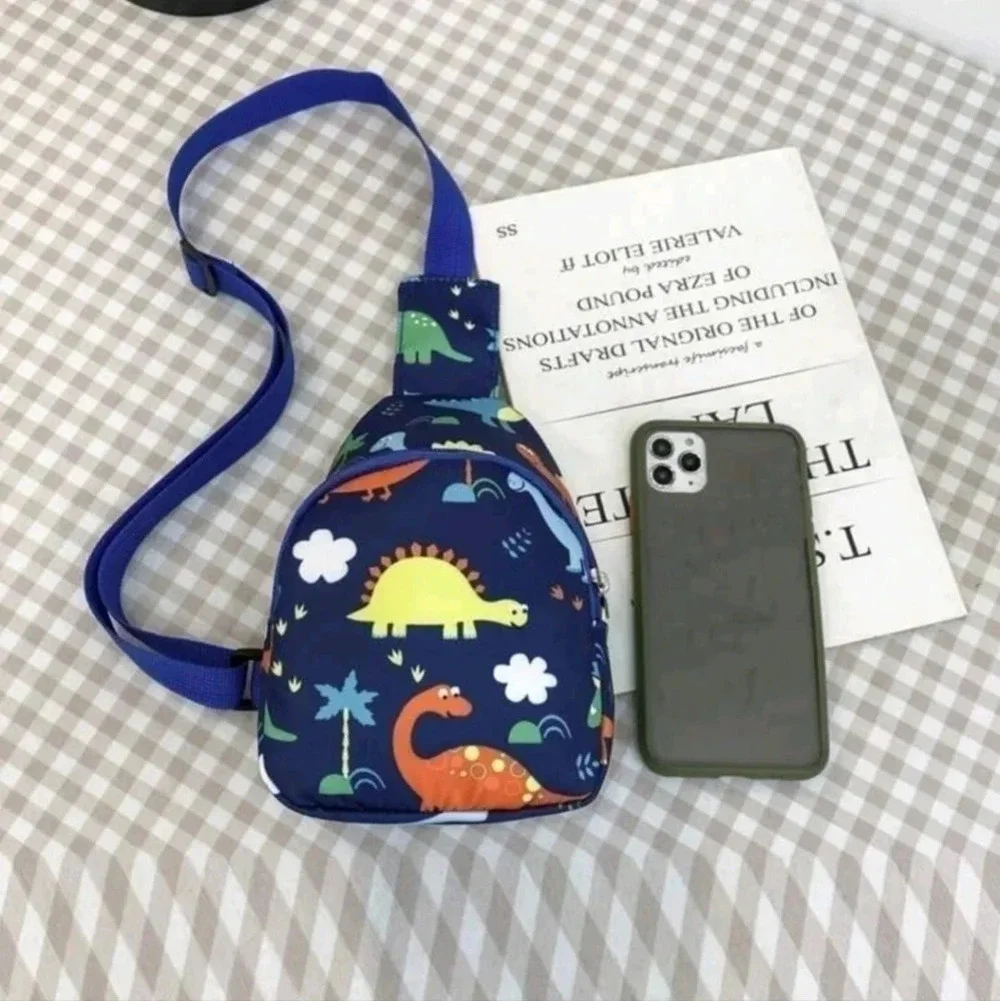 Mini childrens dinosaur zipper backpack purse bag shoulder satchel kids child bo